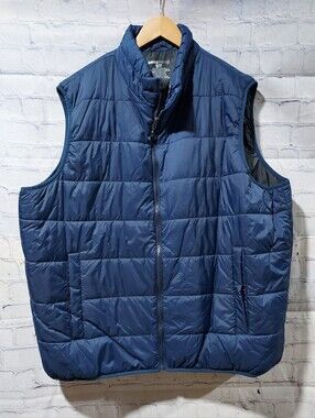 Swiss Tech Puffer Vest 2XL  (50-52) Blue Cove Outdoors Hiking Nylon Gorpcore